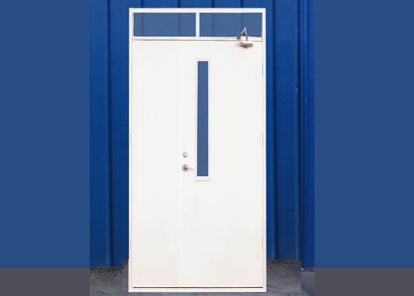 7.2A類鋼質(zhì)雙扇帶玻璃帶亮窗防火門（乙級(jí)子母式）